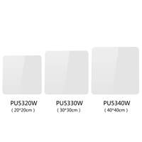 PULUZ 20cm 30cm 40cm Table de Présentation Réfléchissante en Acrylique pour Photographie, Panneau de Fond Noir et Blanc, Planche de Photographie