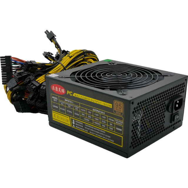 LK-1850W Desktop Computer Power Supply 1850W Server Industrial PSU with Dual Graphics Card Power in Stock