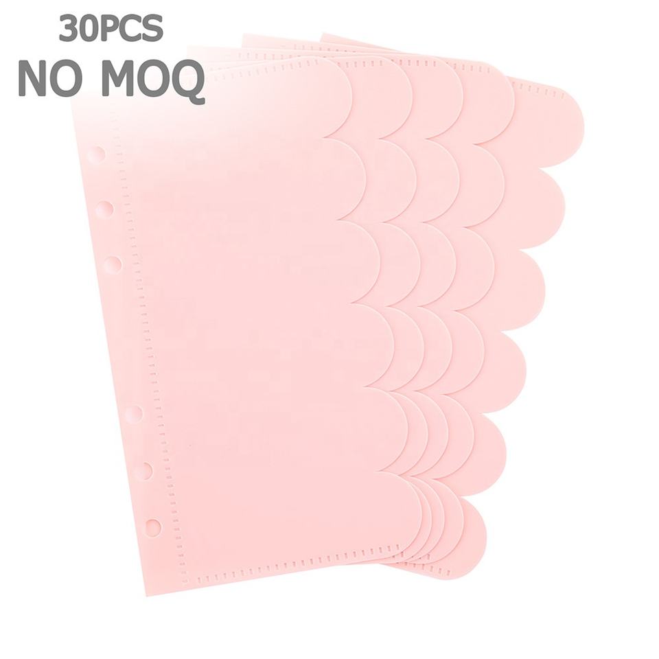 Hot Selling 4-color Agenda Planner Covers 6 Ring A6 Sized Top Selling Filing Products With 2 Pvc Card Pouches Clear Fb Tk Slots