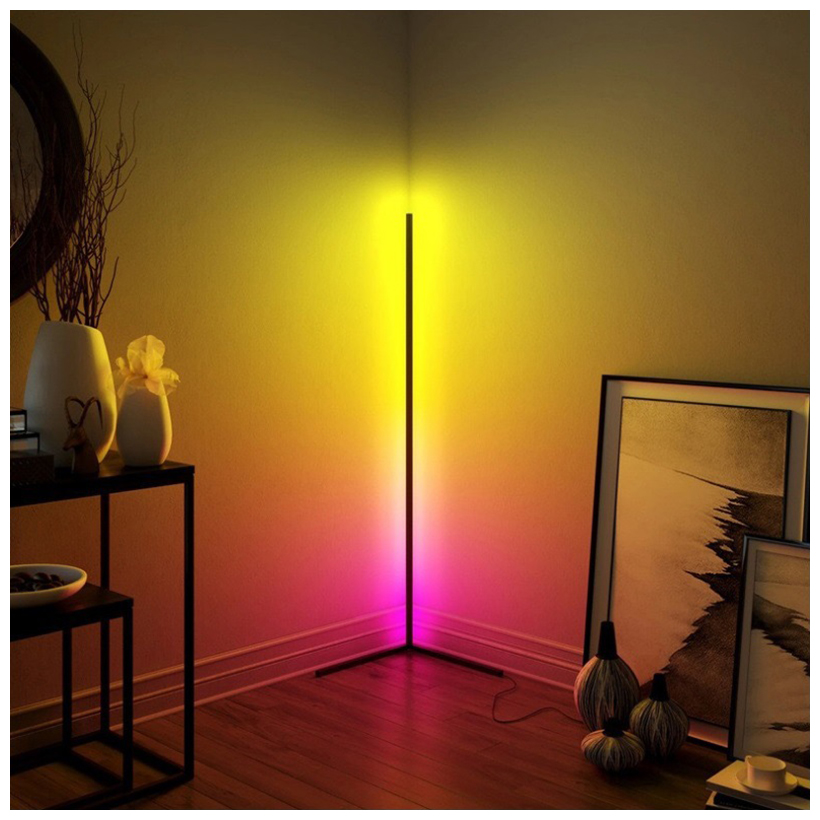 2021极简主义角多色可调落地灯led大气地板灯拍照