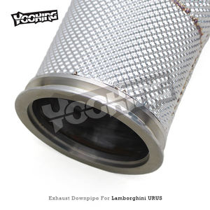 Système d'échappement droit OEM pour <span class=keywords><strong>Lamborghini</strong></span> URUS 4.0 2018-2019 en acier inoxydable avec downpipe et bouclier thermique - Product Image 5