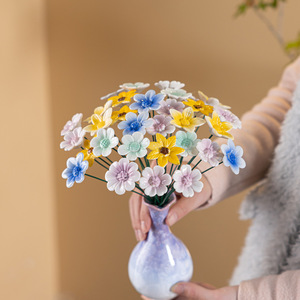 Ornement <span class=keywords><strong>de</strong></span> bureau transfrontalier en céramique fait main, bouquet <span class=keywords><strong>de</strong></span> marguerites éternelles artificielles en forme <span class=keywords><strong>de</strong></span> ruche, décoration <span class=keywords><strong>de</strong></span> jardin créative - Product Image 4