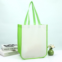 Bolsas de Compra Reutilizables de Tela No Tejida Termoselladas por Ultrasonidos, Ecológicas, Personalizables, Plegables, con Asa de Mano, Estampado en Caliente