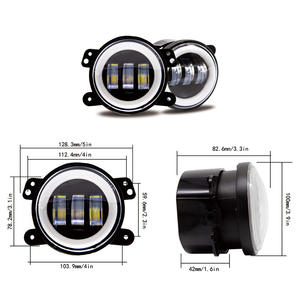 Nuevas bombillas LED antiniebla <span class=keywords><strong>de</strong></span> ojo <span class=keywords><strong>de</strong></span> Ángel H7 <span class=keywords><strong>de</strong></span> 4 pulgadas en forma <span class=keywords><strong>de</strong></span> círculo blanco/amarillo para coche Wrangler R - Product Image 5
