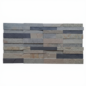 Panneau mural en quartzite vert naturel, design traditionnel, surface fendue, pour hôtel, bâtiment, complexe hôtelier, usage intérieur/extérieur TSF - Product Image 1