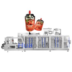 เครื่องบรรจุและปิดผนึกแบบอัตโนมัติ HFFS สำหรับบรรจุของเหลวในซองแบบมีพวย พร้อมปั๊ม มอเตอร์ และลูกปืน สำหรับอาหาร เครื่องดื่ม และสารเคมี - Product Image 1