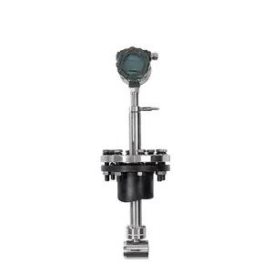 Free air flow meter vortex surcharged steam vortex flowmeter Wafer digital steam shedder bar vortex flow meter