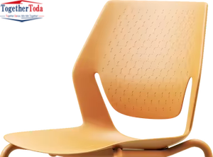 Chaise de bibliothèque et de salle de classe en plastique ergonomique à dossier creux, empilable, confortable et au design moderne - Product Image 5