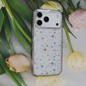 Funda de Lujo a Prueba de Golpes para Teléfono Móvil <span class=keywords><strong>11</strong></span>/<span class=keywords><strong>12</strong></span>/13/14/15/16/17 Pro Max, con Pequeñas Estrellas <span class=keywords><strong>y</strong></span> Diamantes, Fundas Protectoras para <span class=keywords><strong>iPhone</strong></span> 17 - Product Image 4