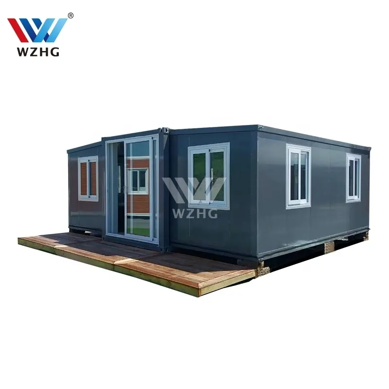 WZH ราคาถูก Real Estate บ้านเหล็กสำเร็จรูปโมเดิร์นบ้าน4 Tiny House Modular Home Made In China