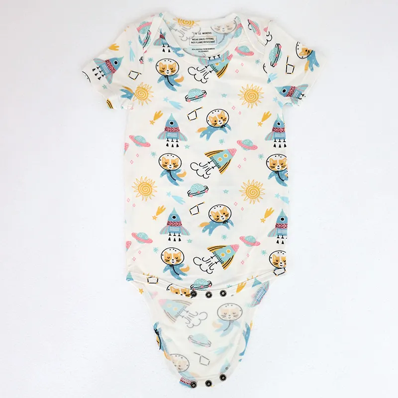 Hongwin Summer Infant Jumpsuit Short Sleeve Newborn Clothes Baby Romper