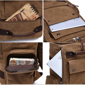 Mochila de Lona Estilo Retro de Moda ZUOLUNDUO con Correa Ajustable y Correa para Equipaje - Product Image 6