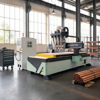 Routeur CNC multi-broches pour le découpage, le perçage et le rainurage de panneaux de bois, équipement de découpe CNC automatique pour meubles et armoires