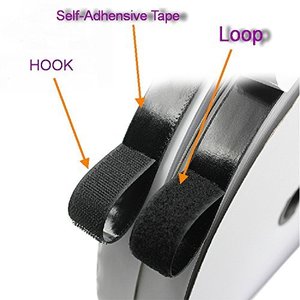 Self-<b>Adhesive</b> Nylon <b>Hook</b> and Loop Fastener Strip Strong Sticky Self-Locking Type - Product Image 4