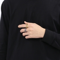 Bague cubaine hip-hop polie à la main, anti-ternissement, de qualité supérieure, pour hommes, en acier inoxydable 316 – Meilleure vente
