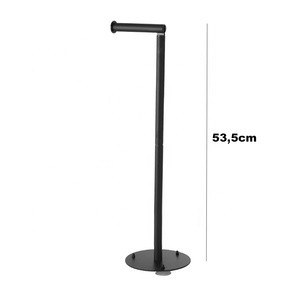 Metallo con ventose bagno porta carta igienica Free Standing - Product Image 1