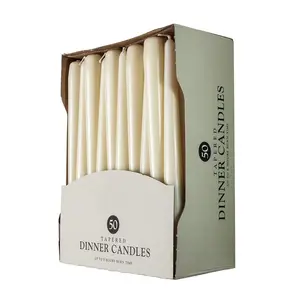 Ingrosso candele affusolate non profumate senza fumo candele affusolate bianche non a goccia