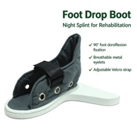 Orthèse de cheville et de pied pour la prévention du pied tombant, attelle de soutien de la cheville, support de pied, prévient le pied tombant et les irritations cutanées