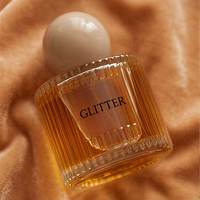 Flacon de parfum en verre cristal de luxe à rayures verticales, vide, personnalisable, 40 ml, avec couvercle et applicateur, gravure à l'acide, OEM/ODM disponible en gros