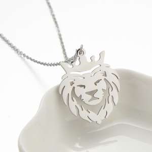 New Fashion Crown <strong>Lion</strong> <strong>Pendant</strong> Women's Necklace Personalized Simple Fashion Jewelry Accessories - Product Image 4