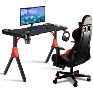 โต๊ะเล่นเกมคอมพิวเตอร์ขาโลหะ,ไฟ Led สำหรับเล่นเกมคอมพิวเตอร์ตั้งโต๊ะ - Product Image 3