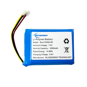 Batería Lipo de Alta Capacidad 103450 7.4V 2000MAH OEM ODM 11.1V 14.8V 4000mAh 2S 3S 2P Paquete de Baterías de Iones de Litio - Product Image 2