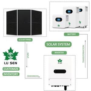 بيع بالجملة: عاكس شمسي هجين 3 كيلووات 5 كيلووات 10 كيلووات 12 كيلووات موجة جيبية تيار متردد فردي ومزدوج 48 فولت تيار مستمر بطارية ليثيوم 3 مراحل للمنزل - Product Image 6