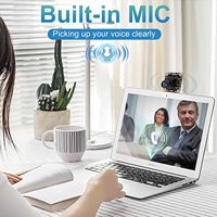 Cámara Web ELP H.264 1080P con Sensor IMX323, Mini Cámara USB de Baja Iluminación, Módulo de Cámara de Gran Angular de 180 Grados con Micrófono para PC