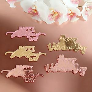 Adorno Acrílico para Pastel de San Valentín con Diseño de Miel y Dulzura, 9 cm, Decoración para Cupcakes de San Valentín - Product Image 1