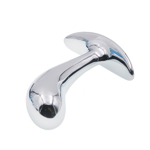 Masseur de prostate en acier inoxydable Bouchon de cul en métal Jouet anal pour hommes femmes - Product Image 1
