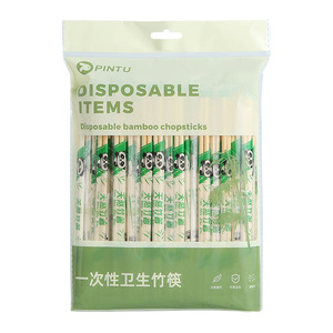 Disposable Bamboo Chopsticks 100 Pairs Round Independent Packaging For Restaurant Home Takeout Use - Product Image 5