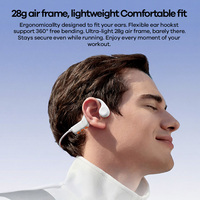 Écouteurs à conduction osseuse REMAX RB-S21, étanches IPX8, pour la natation, légers (28g), sans fil, Bluetooth 6.0, casque sportif