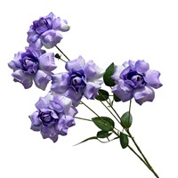 Roses artificielles en soie exquises à pétales retournés, fleurs multi-têtes à 5 têtes pour arrangements floraux de mariage