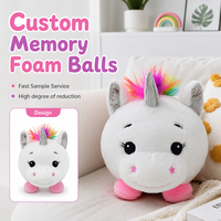 Jouet en peluche personnalisé, animaux en peluche, licorne mignonne, balle rebondissante, jouets doux et durables pour enfants et animaux de compagnie, pour cadeau