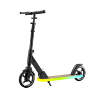 Nouveau design 2026 : Trottinette à deux roues pliable pour enfants de 6 à 15 ans avec frein à main, amortissement et lumières LED
