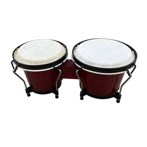 Instrumentos de percusión con llave de afinación, tambor Bongo, instrumento Musical, tambor Bongo de madera con piel de oveja para niños, juguete - Product Image 4