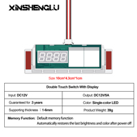 Contrôleur de miroir LED 60W à capteur tactile capacitif intelligent 12V/24V, dimmable, avec fonction anti-buée, IP21, OEM ODM pour salle de bain