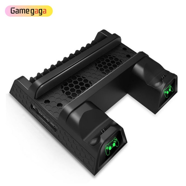 TP4-1785 Other Game Accessories Multi Vertical Cooling Stand for PS4 Console with LED Indicator Charging Dock12PCS Games Storage
