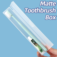 Boîte de rangement pour brosses à dents SUNSHING en plastique givré, support pour brosses, conteneur pour dentifrice, étui de voyage portable pour brosses à dents