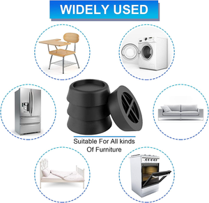 Piedini in Gomma 4 Pezzi, Tappetini <span class=keywords><strong>Antivibrazione</strong></span> e Antirumore per <span class=keywords><strong>Lavatrice</strong></span>, Antiurto e Antiscivolo - Product Image 4