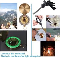Équipement De survie et Équipement 13 en 1 Trucs Cool Camping Trousse de Survie pour camping, pêche