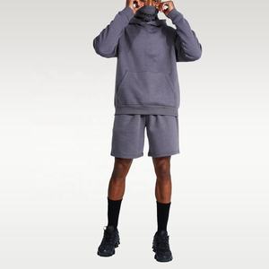 new design pullover slim fit hoodies sportswear summer twin set short sleeve t-<b>shirts</b> <b>Men's</b> casual short twin sets - Product Image 1