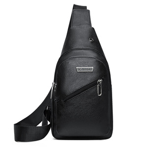 Bolso de pecho de <span class=keywords><strong>cuero</strong></span> para hombre, bandolera informal Vintage para el trabajo, bolsos laterales hechos a mano para hombre, bandolera de viaje - Product Image 4