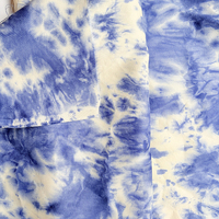 Tissu en crêpe épais 20% soie 80% laine, teinture tie-dye, textile de luxe pour robe, manteau, veste, matière pour vêtements sur mesure