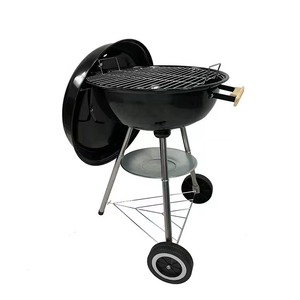 Parrilla de carbón para barbacoa de <span class=keywords><strong>18</strong></span> pulgadas con mango de madera de 3/4 patas para patio al aire libre, Picnic, Camping, barbacoa, hervidor de agua - Product Image 5