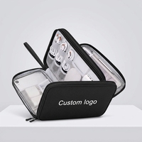 Organisateur de câbles portable, étanche, tout-en-un, pochette de voyage à double couche, sac de rangement pour accessoires électroniques