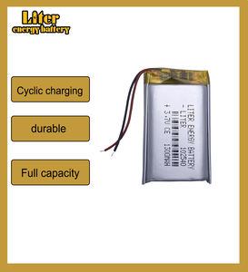 102540 1300mah <span class=keywords><strong>3.7v</strong></span> נטענת ליתיום סוללה ליתיום-יון סוללה פולימר ce fcc rohs un38.3 sds - Product Image 2
