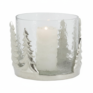 Nuevo diseño de marco de árbol de Navidad soporte de luz en T con pozo de vidrio para decoración navideña con tamaños de 19x5x18 cm a precios económicos - Product Image 1