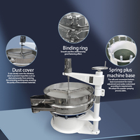 QINNY - Motor Vibratorio Circular de Alta Precisión para Pulido de Metales y Procesamiento de Minerales Industriales, con Tamiz Forzado para Micropartículas y Polvo Fino