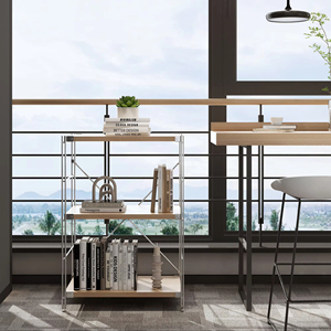 Nueva estantería de madera de diseño moderno, estantes de oficina, gabinete combinado, rueda Universal para el hogar, oficina, sala de estar, uso en Hospital - Product Image 2
